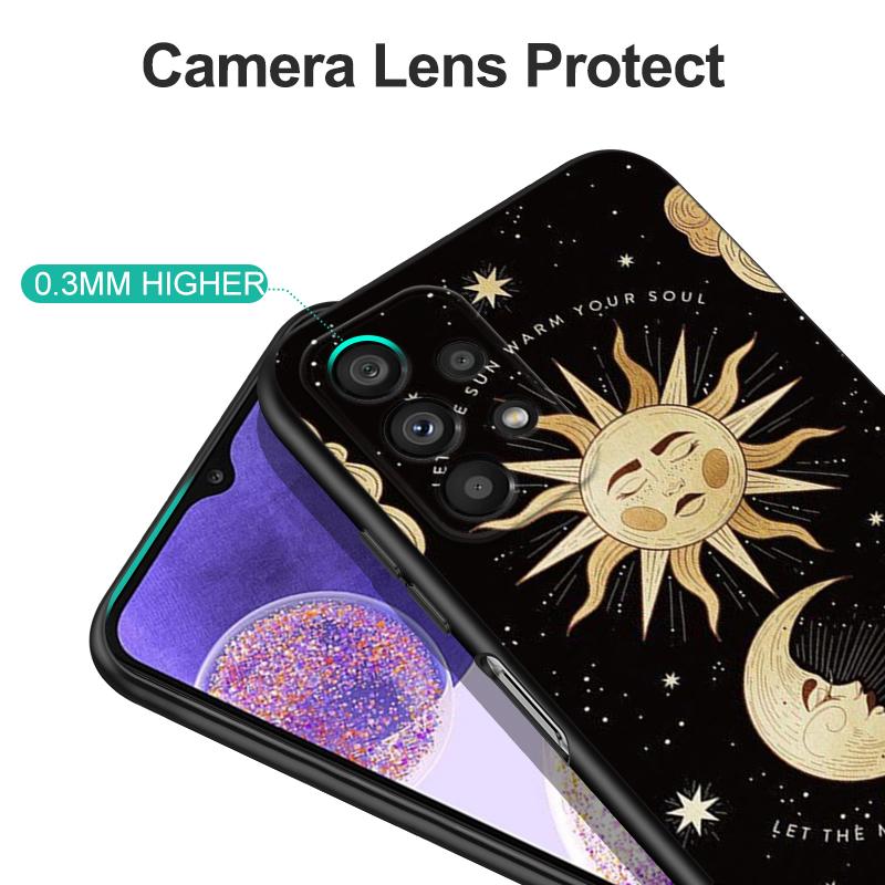 Black Tpu Case For Xiaomi mi 11i 5G Redmi Note 11 11S Pro PLUS 4G 5G Cover The Whimsy of the Moon