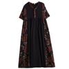 Manica corta Plus size cotone vintage nuovo in abiti da donna casual abito lungo estivo ampio