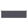 vidaXL Gartenbank-Auflage Anthrazit 180x50x3 cm Oxford-Gewebe