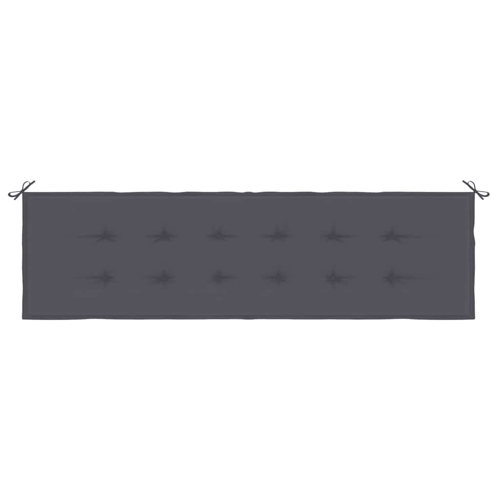 vidaXL Gartenbank-Auflage Anthrazit 180x50x3 cm Oxford-Gewebe