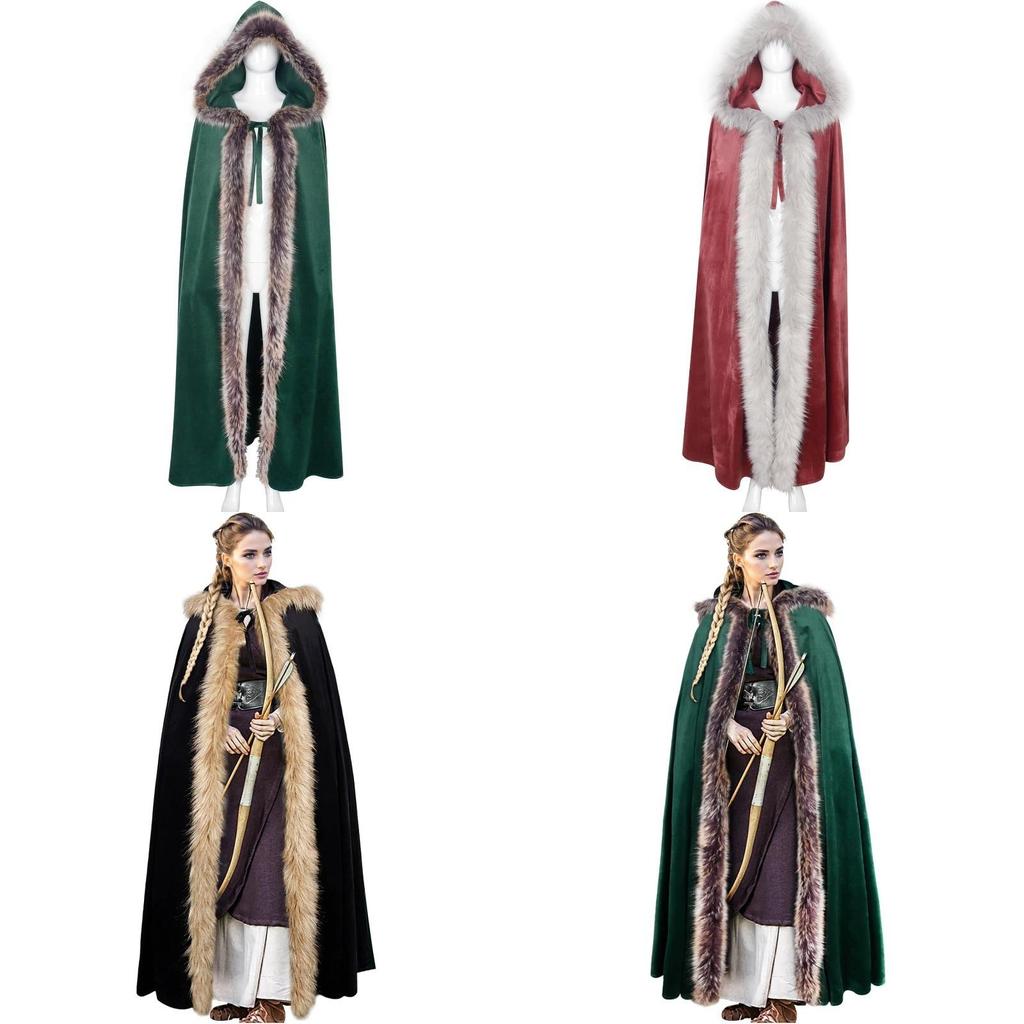 Ethnic Inspired Shawl With Hood For Stage Performances And Cosplay