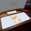 Gaming Mousepad Kawaii Dog Smile XXL Large Mouse Pad Locking Edge Mouse Mat Gamer Keyboards Pads Rubber Large Desk Mats