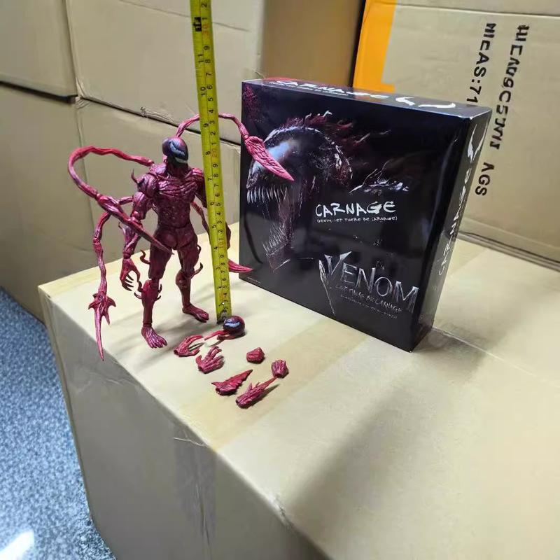 Venom Shf Action Map Toy Massacre Model Statue Ornaments Decorations Christmas Collection Gifts For Friends For Kids Adults Children's Birthday Gift