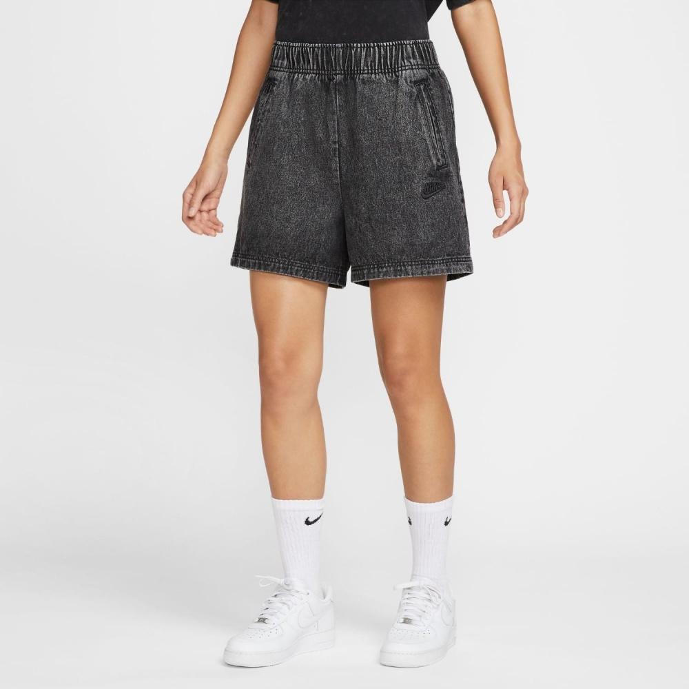 Nike Denim Wash Shorts Black Gcel If3404 010blk