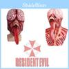 Bw Gy-a019 Long Tongue Monster Latex Bald Tyrant Headgear Halloween Horror Mask