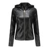 Winter Warm Women Short Coat Leather Jacket Zipper Tops Overcoat Outwear