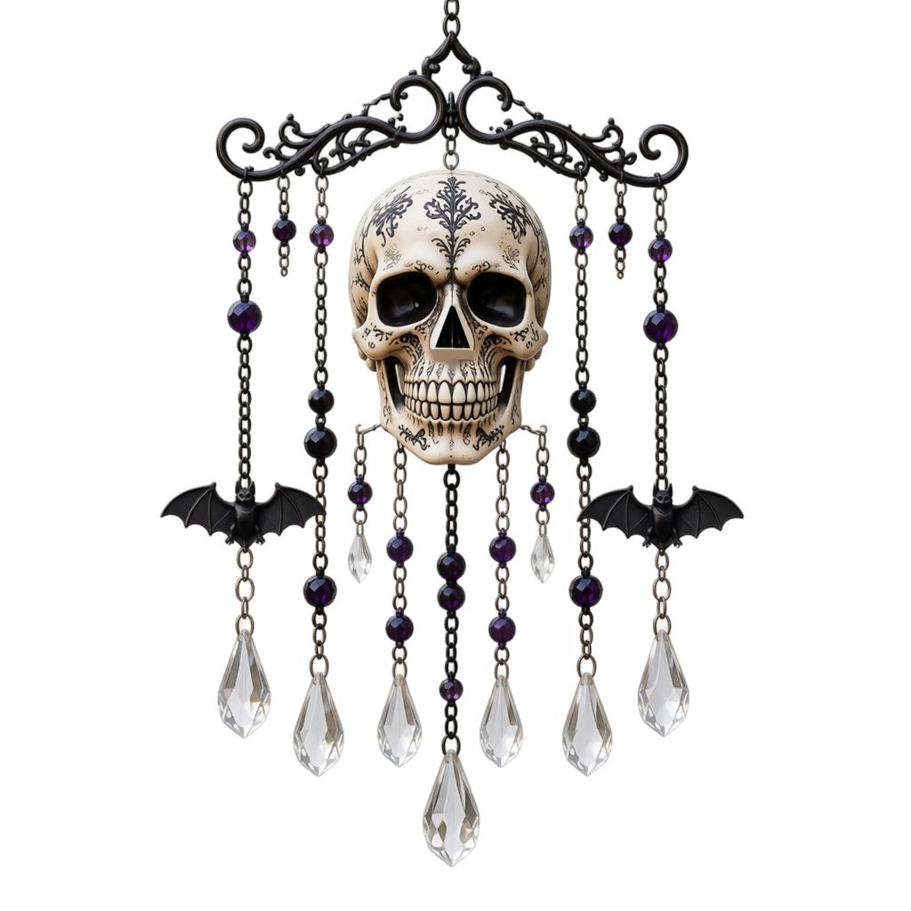 Ornament de Vânt Agățat pentru Halloween pentru Curte Exterioară Grădină Decor Acasă