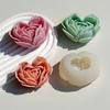 Love Flower Silicone Mold DIY Heart Shaped Rose Scented Candle Plaster Soap Resin Molds Handmade Chocolate Dessert Cake Tool