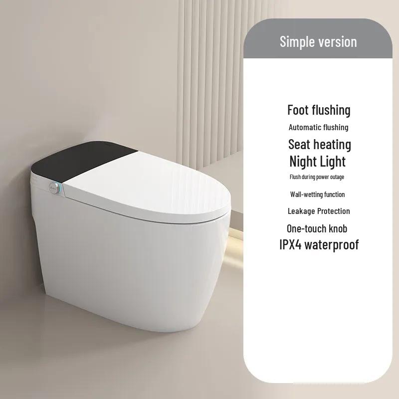 Smart One-Piece Automatic Toilet with Foam Shield, Instant Heating & Multifunctional Features for Hotel Use
