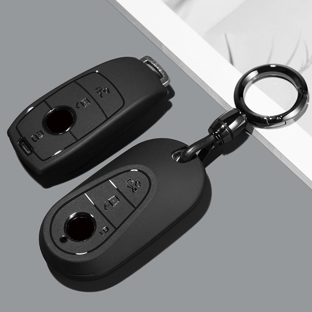 Abs Car Key Case Cover Shell For Mercedes Benz A C E S Class W204 W205 W212 W213 W176 Glc Cla Amg W177 Auto Accessories