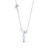 Glazed Butterfly Necklace, Women's Light Luxury Temperament, Small Fresh Fringed Zircon Pendant, Stainless Steel Collarbone Chain