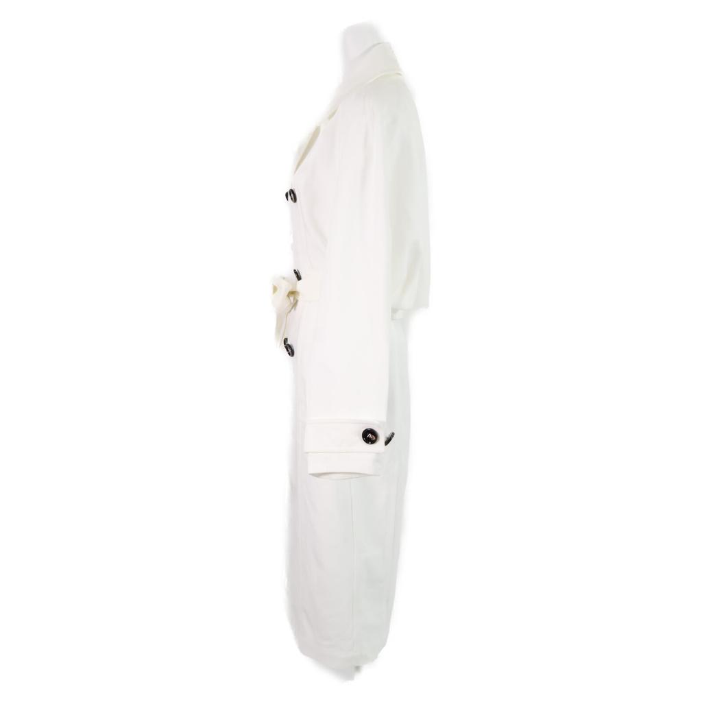 Bottega Veneta [Good Condition/domestic Regular] 720065 Cotton Trench Coat 34 whiteUsed