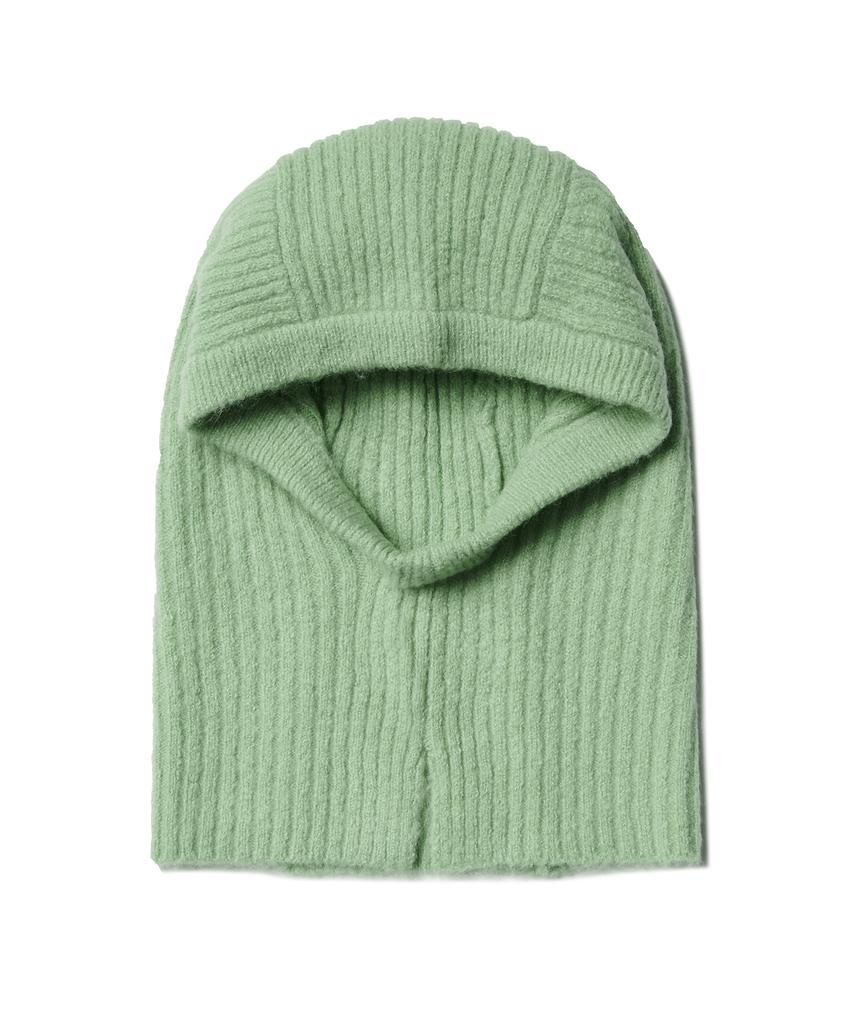 MUSINSA STANDARD WOMAN Women'S Soft Boucle Knit Balaclava [Apple Green]