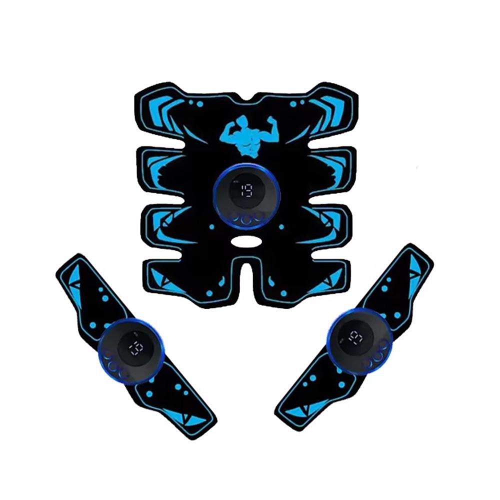 USB Rechargeable EMS Muscle Stimulator Abs Arms 3 In 1 Training Pad Wireless Smart Fitness Abdominal Trainer Body Slimming