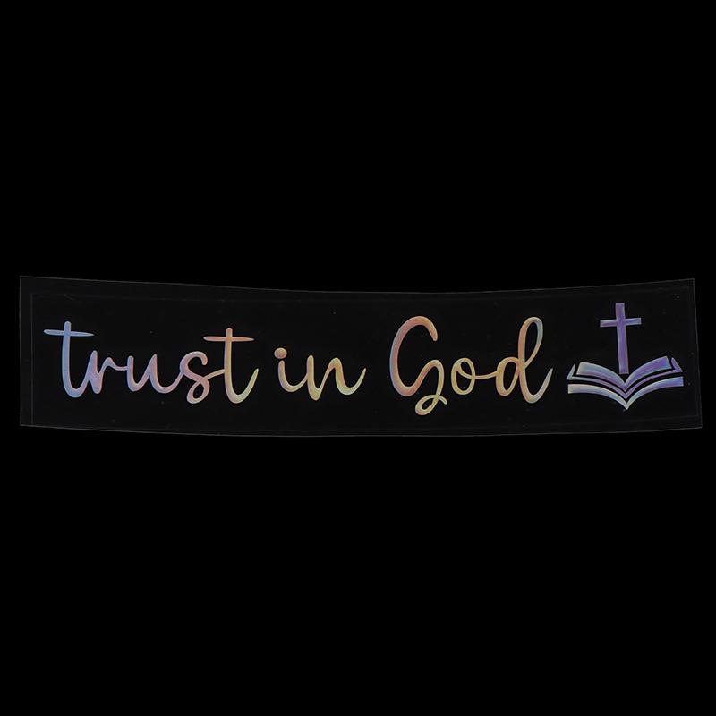 Trust In God Mirror Decal, Car Decals For Women, Faith Mirror Decal, Cute Vinyl Decal, Christian Car Mirror Decal, Religious Car