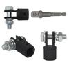 1/2 Inch Scissor Jack Adapter Chrome Vanadium Steel Adapter Wrench Tool Automotive Jack Drill Adapters for Impact Drills Socket