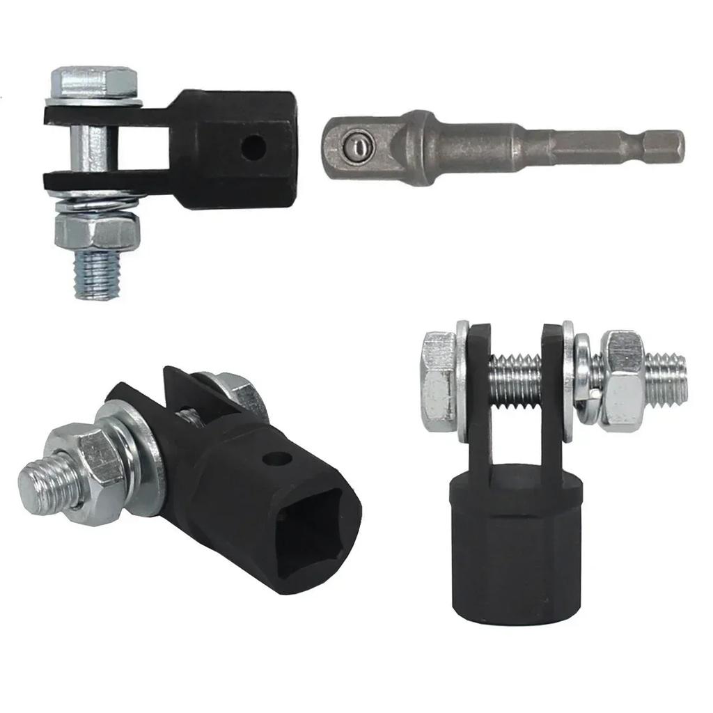 1/2 Inch Scissor Jack Adapter Chrome Vanadium Steel Adapter Wrench Tool Automotive Jack Drill Adapters for Impact Drills Socket