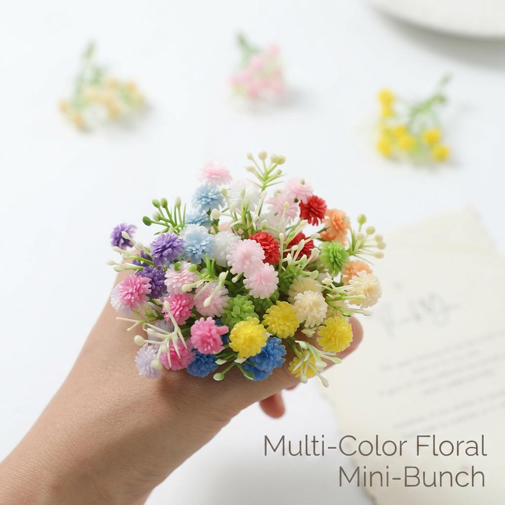 Artificial Flowers Gypsophila 8CM Fake Flowers For Home Decor Wedding Decorations Ornaments Craft Garland Accessories