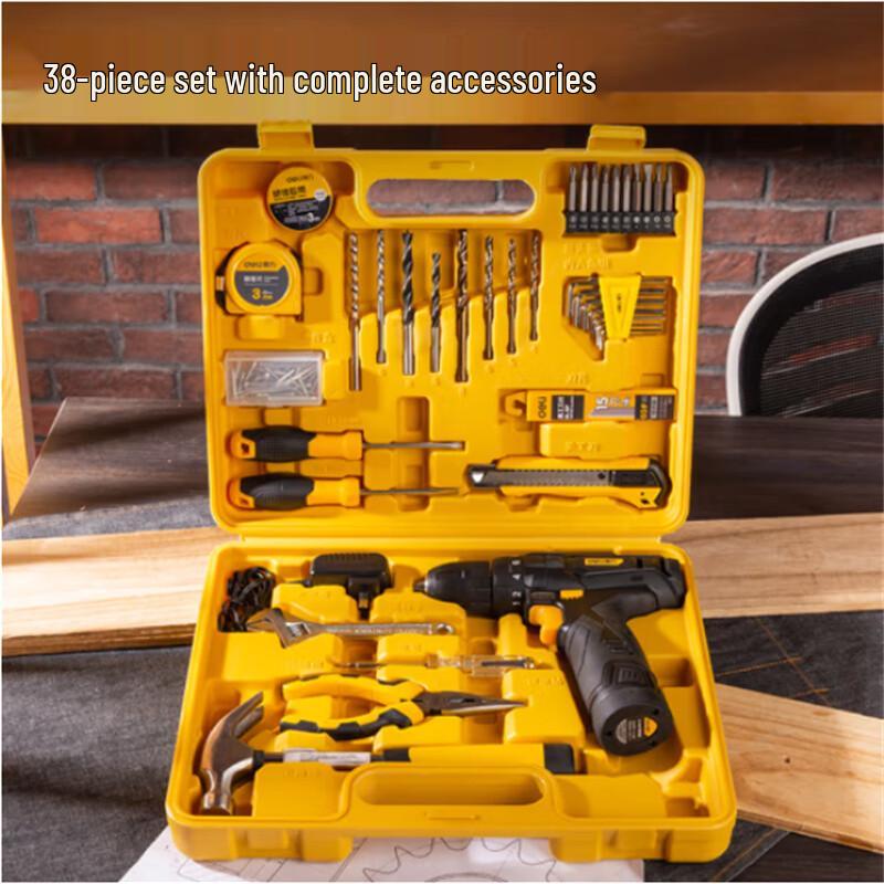 Deli 38-Piece Cordless Drill Tool Kit