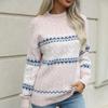 Autumn Winter Women Mock Neck Sweaters Fashion Female Long Sleeve Knitwear New Lady Christmas Tops Knitted Warm Pullovers