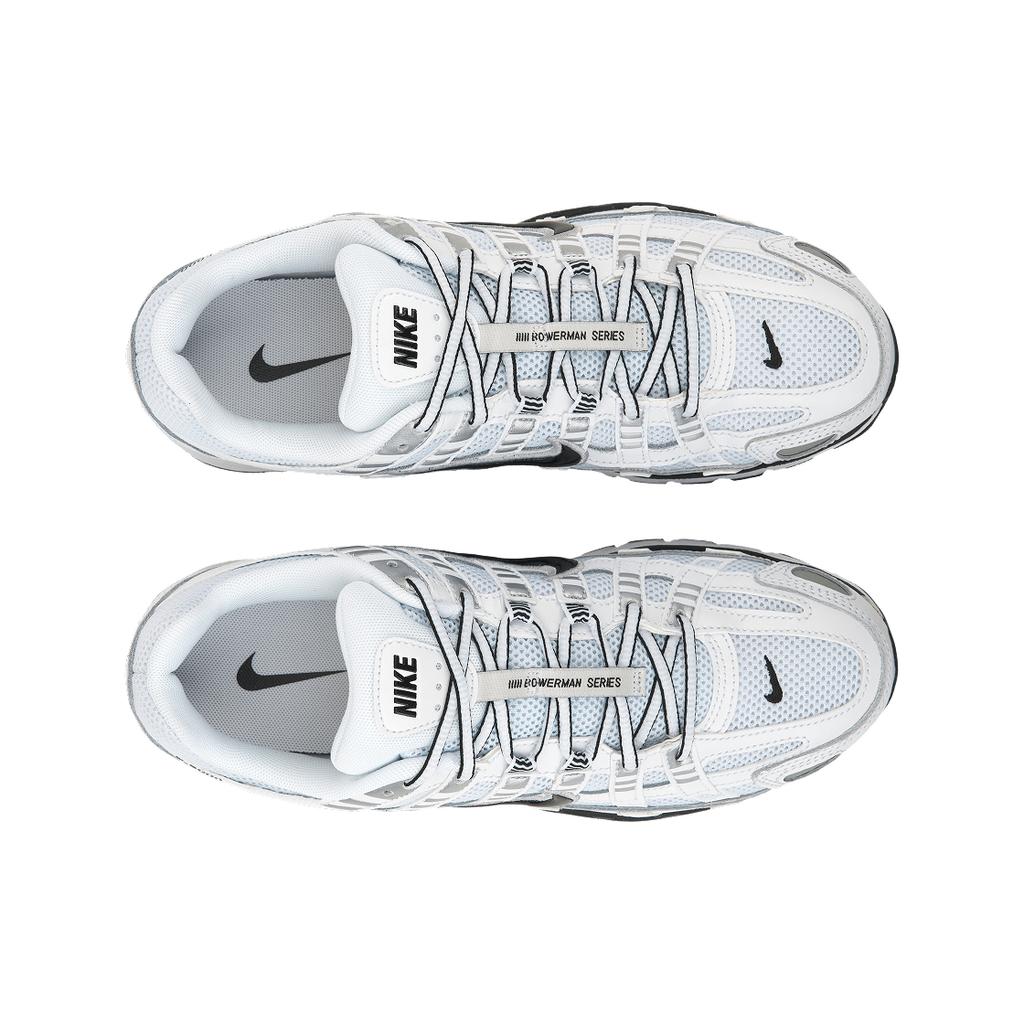 Nike P-6000 White Metallic Silver Black Men Sneakers CD6404-107