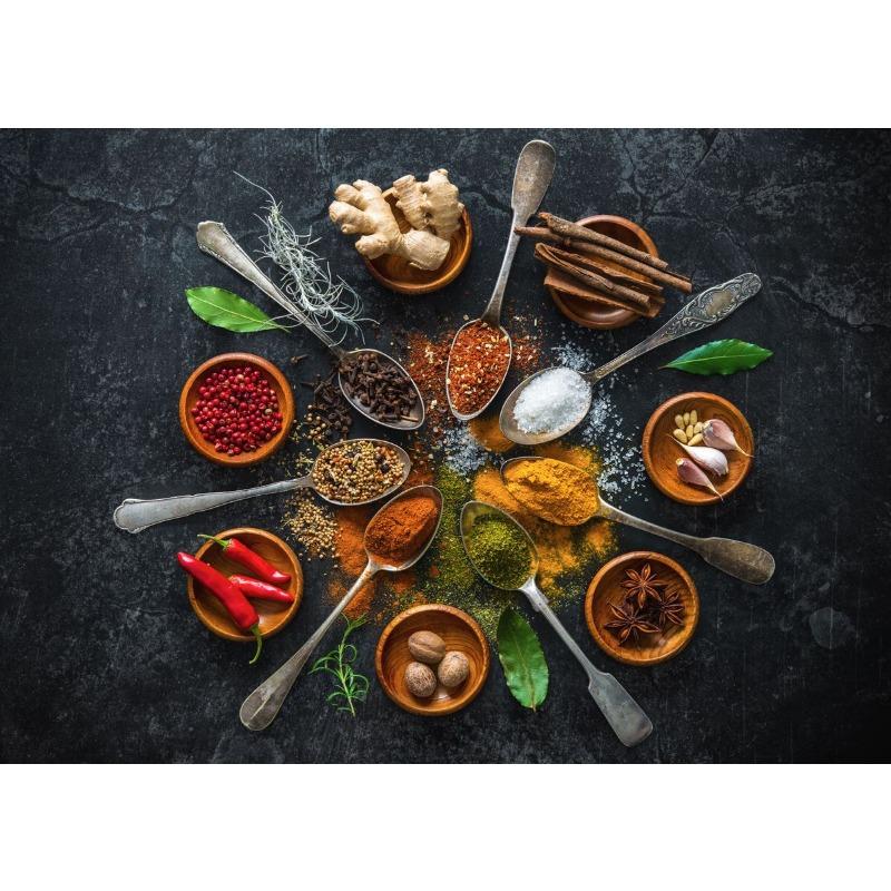 

Modern Colorful Spices Chili Seasoning Spoon Posters and Prints Canvas Printing Wall Art Picture for Restaurant Kitchen Decor 21cm×30cm NoFrame