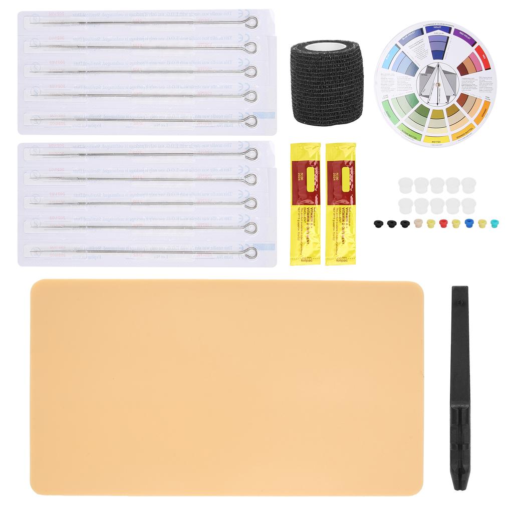 DIY Tattoo Hand Pen 7RL Tattoo Needle Practice Skin Bandage Repair Agent Tattoo Kit