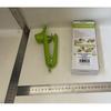 Manual Cherry Olive Pitter Single Hole Design ABS+Stainless Steel Handle Green 20.5x3.8x13cm