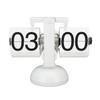 Flip Clock Large Number Battery Powered 304 Stainless Steel Tabletop Retro Flip Clock for Home Office 24 Hours