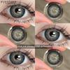 Eyeshare 2pcs NEW Colored Contact Lenses Fashion Blue Eyes Lenses Gray Beauty Pupils Brown Eyes Contacts Green Lens 6 Months Use