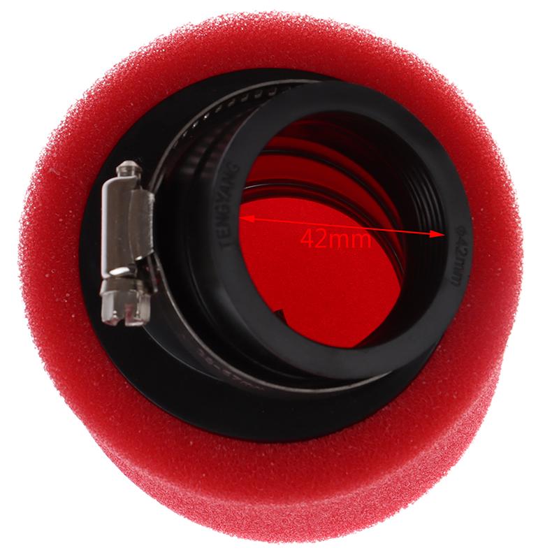 1 filtru de aer Pit Dirt Bike Roșu 42 mm 140 CC 150 CC 160 CC Motocicletă Pitbike