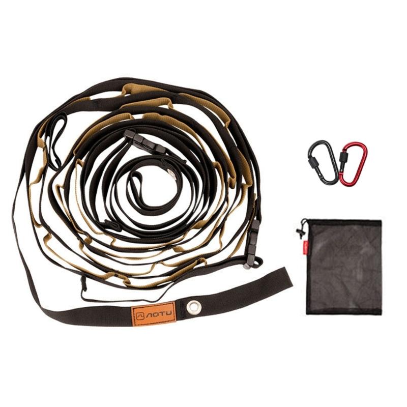 

Portable Camping Lanyard Rope with Adjustable Length and Hanging Rings Perfect for Backpacking Hiking Outdoor Travel