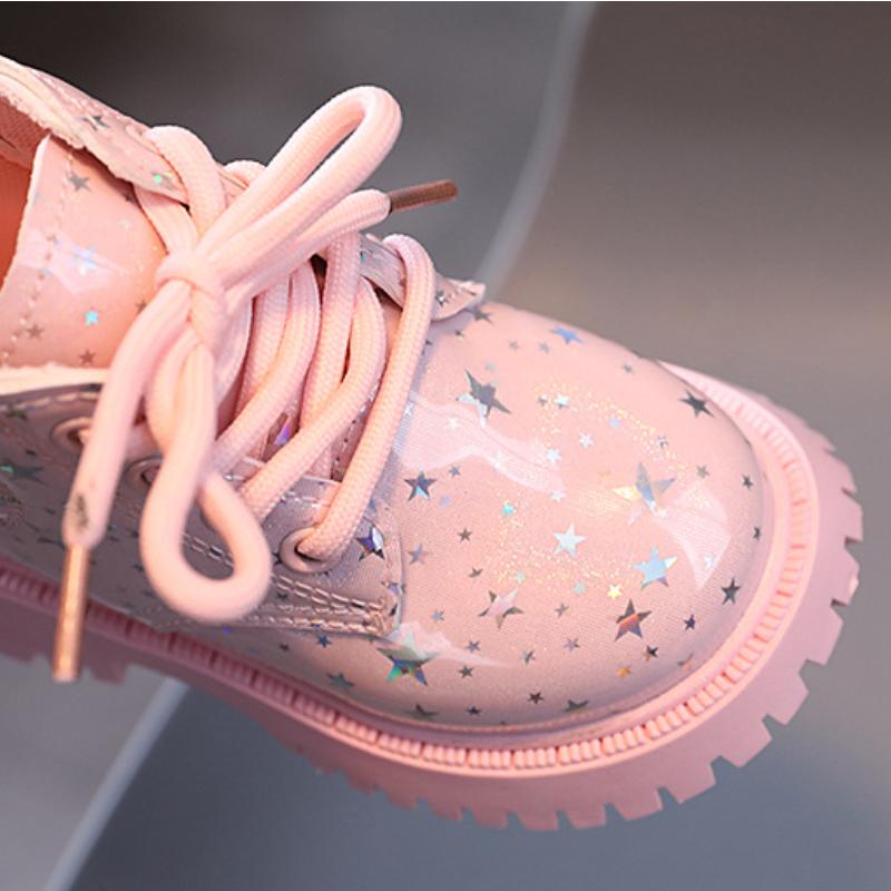 Soft Soled Girl Boots Fashion Versatile Girls' Shoes Casual Simple Ankle Boot Star Princess Comfort Child Shoe Unisex Short Boot