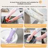 Waterproof Dishwashing Gloves Fleece Lined Scrubbing Gloves Winter Gloves  Outdoor Cleaning