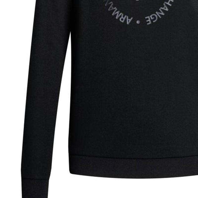 Armani Exchange FW22 Letter Logo Printed Crew Neck Pullover Long Sleeve Sweatshirt Women sweatshirt 8NYM67-YJ1GZ-1200