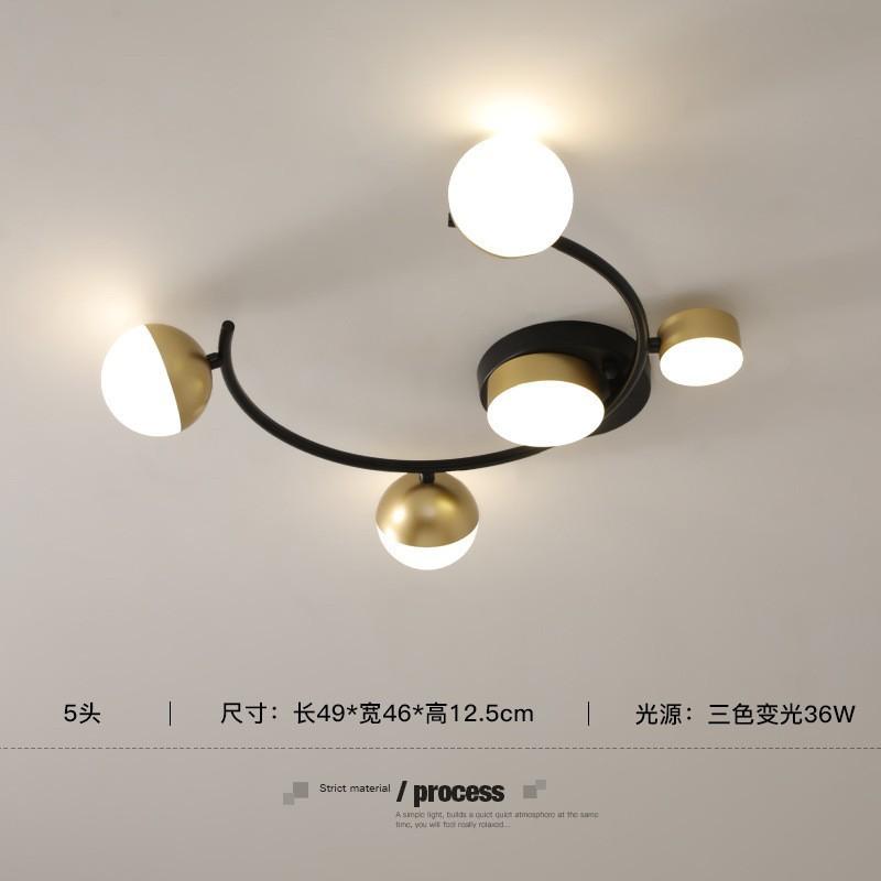 Modern LED Chandeliers For Living Room Kitchen Bedroom New Black Gold Frame Ceiling Hanging Lamp Dropshipping Indoor Lighting