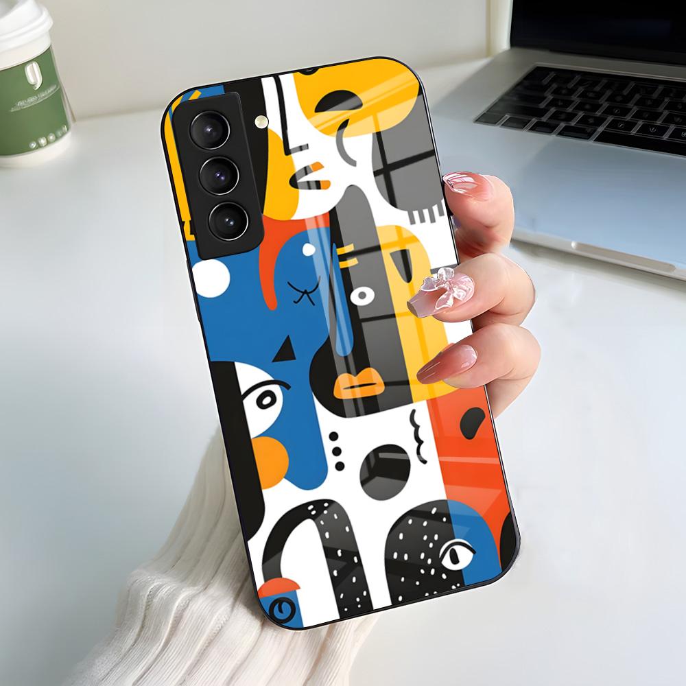 Picasso Abstract Art Phone Case For Samsung A56 A36 A26 A16 A15 A25 A35 A55 A14 A34 A24 A54 Glass Case