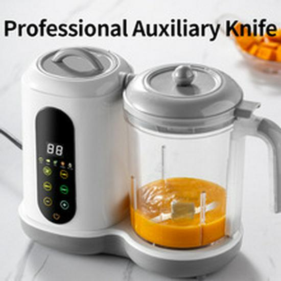 Silent Multi-function Baby Food Maker: Automatic Blender for Steaming & Cooking Purees EU Standard белый