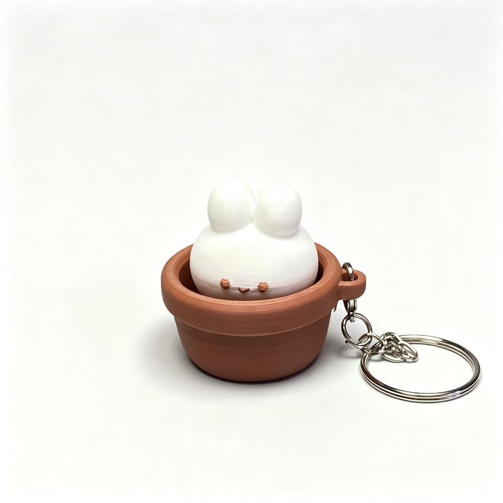 3D-gedruckter Fidget Clicker Schlüsselanhänger Knopfdrücker Tastatur Fidgets Schlüsselanhänger Cartoon-Tiere