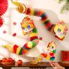 Creative Cartoon Chinese Paper Dance Snake Handmade Cute 2026 Snake Year Ornaments 3D Handheld Snake Crafts Lunar New Year Gift