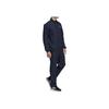 adidas Windproof Stand Collar Long Sleeve Top Comfortable Elastic Pants Casual Sports Suit Men Suit Black Blue DV2462