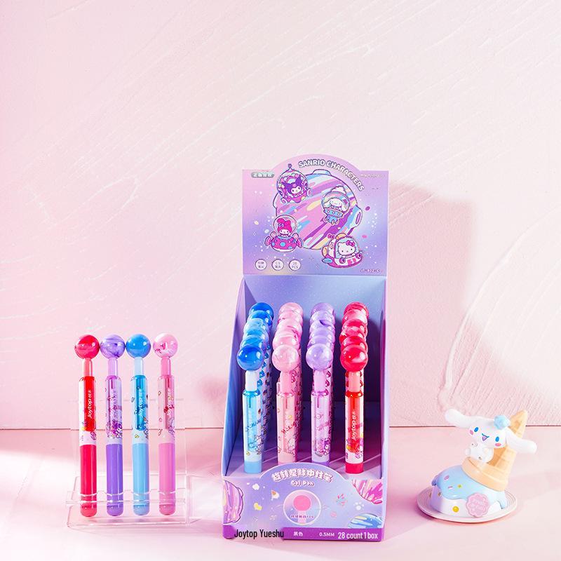 

Sanrio Planet Series Rotating Children s Black Quick-Dry Ballpoint Pen 0.5mm 0.5mm