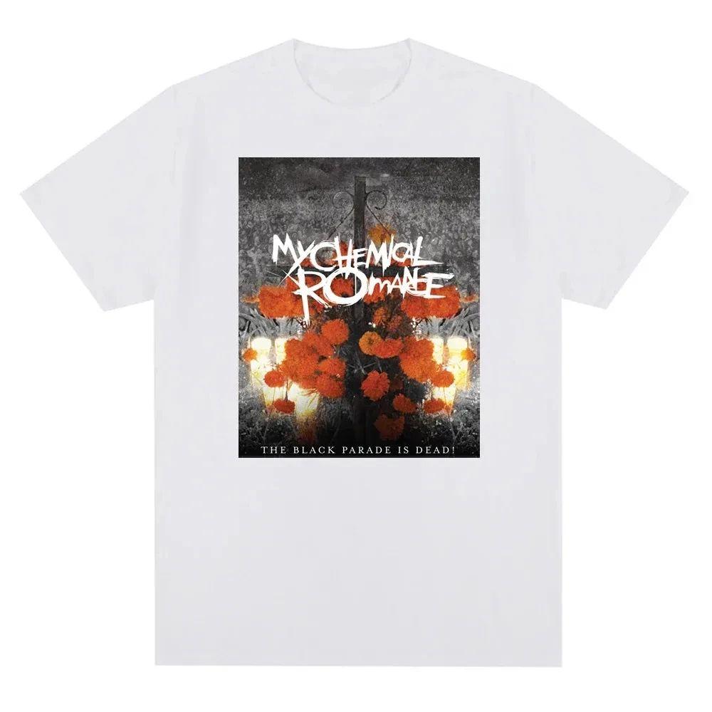 My Chemical Romance Mcr Band Men Women Cotton T-Shirt Printed T Shirt Casual Short Sleeve T shirt Streetwear Trend Tee Tops