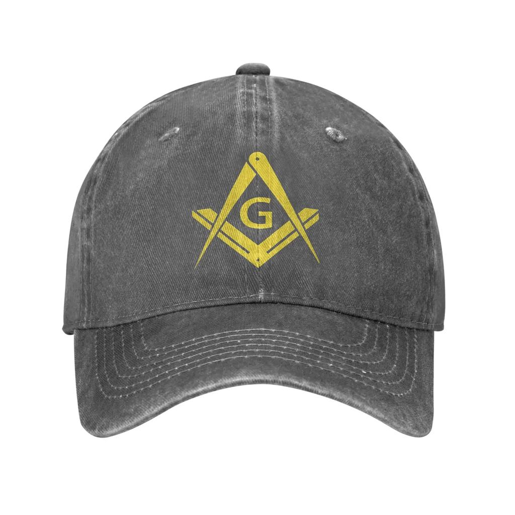 Freemason Masonic Denim Cap Casual Baseball Caps Adjustable Hat Summer Unisex Baseball Hats
