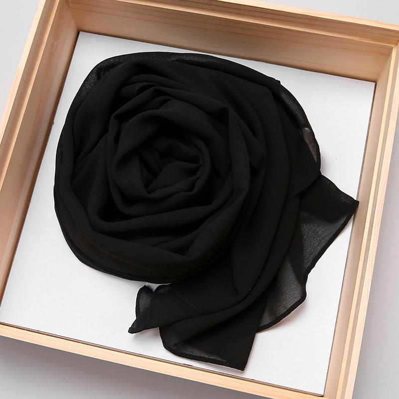 

Большой размер длинный хиджаб премиальный тяжелый шифоновый шарф малайзийский мусульманский хиджаб длинная шаль однотонные обертывания тудунг бавал 2М*72СМ