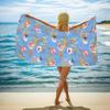 Double-Sided Terry Printed Beach Towel, Microfiber Adult Swimming Bath Towel, Quick-Drying Double-Sided Velvet