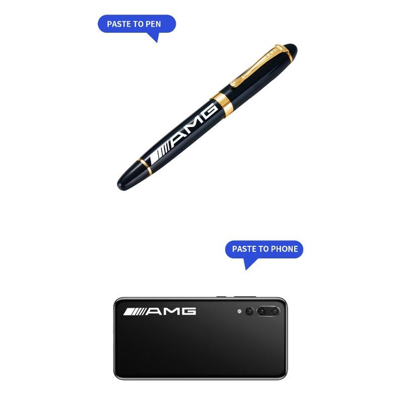 2/5/10 ks Náhodné samolepky do interiéru auta Styling emblému volantu pro Mercedes Benz AMG GLE GLS GLC CLA GLB ML W204 W206 W205 W212 W203