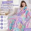 Flannel Throw Blanket Cartoon Nap Blanket Comfortable Plush Blanket  All-Season