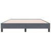 Łóżko Box Spring Bez Materaca Ciemnoszary 140X220 Cm Aksamit