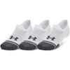Under Armour Calzini Corti Performance Tech Unisex Confezione da 3 Bianco 1379502-100